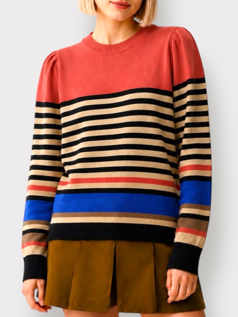 Northern Reflections Striped Organic Cotton Sweater